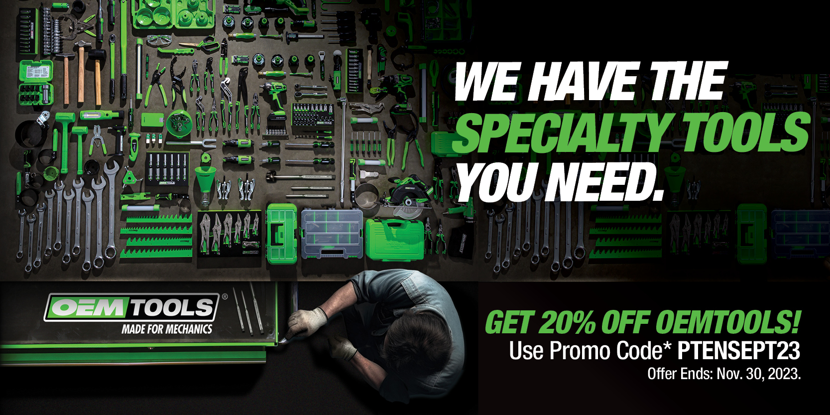 20% OFF OEMTOOLS Purchase